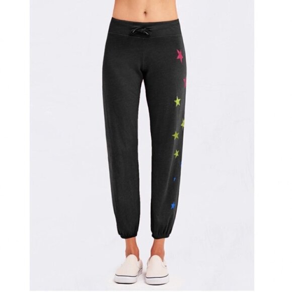 New Sundry Star Print Jogger Sweatpants NWT Size XS (0) - Picture 2 of 14